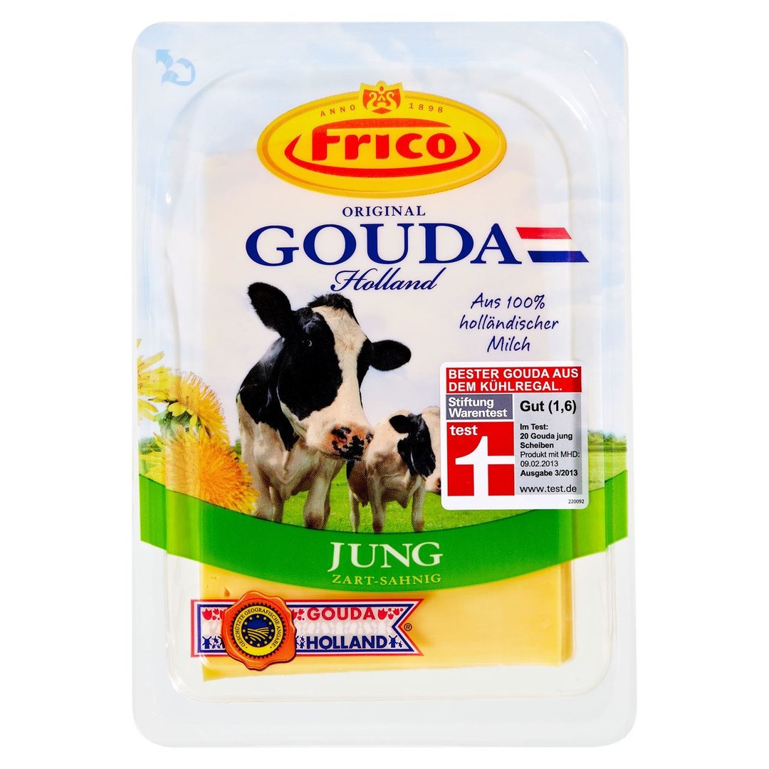 Frico - Käse Gouda Holland Jung Gouda Jung 48% - 180 g Packung