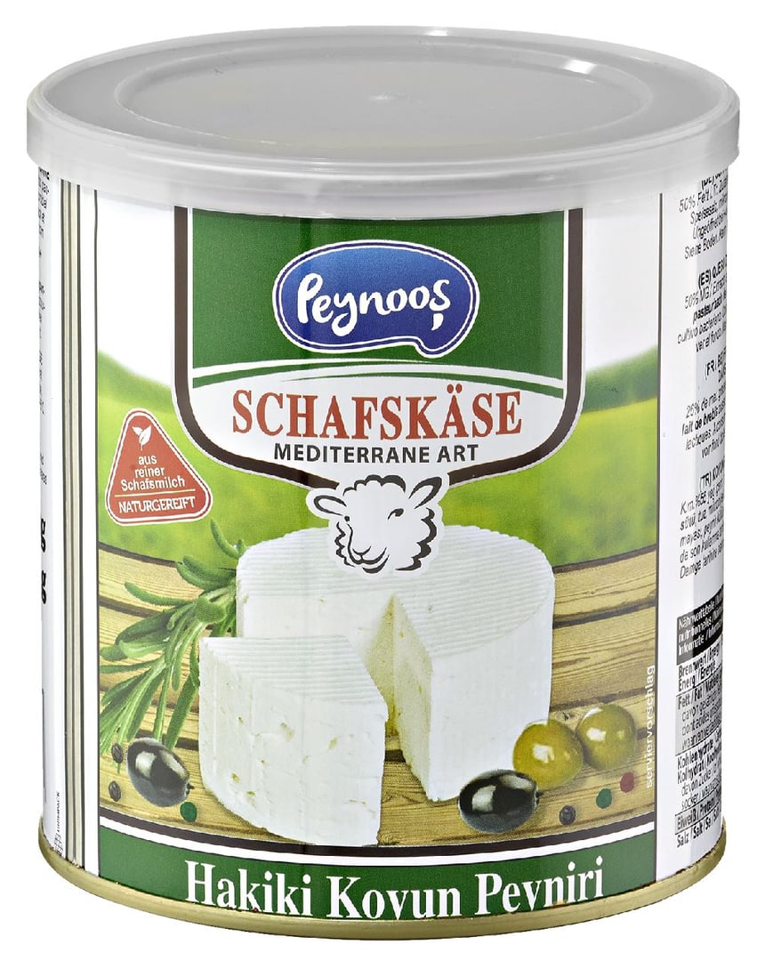 Barufe - Peynoos Schafskäse in Salzlake, 50 % Fett i.Tr. gekühlt - 400 g Dose