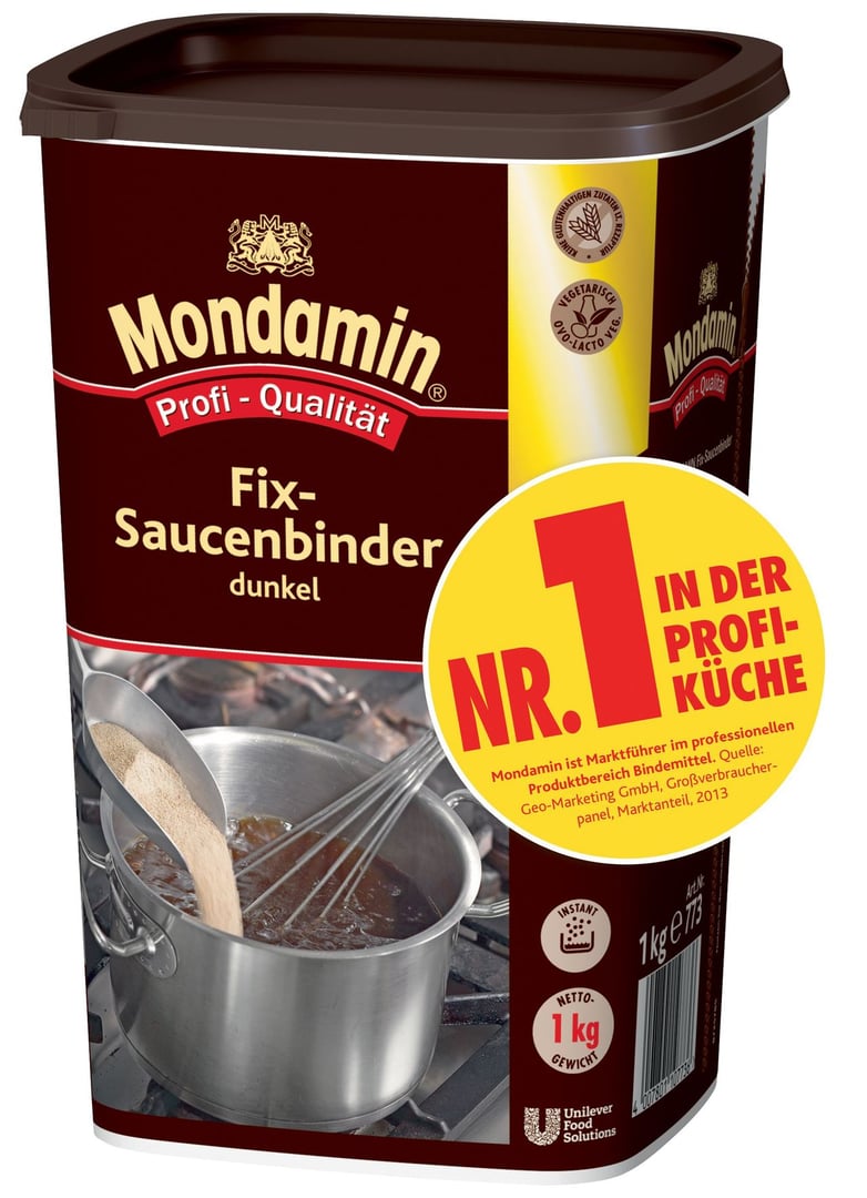 Mondamin - Fix-Saucenbinder dunkel - 6 x 1 kg Packungen