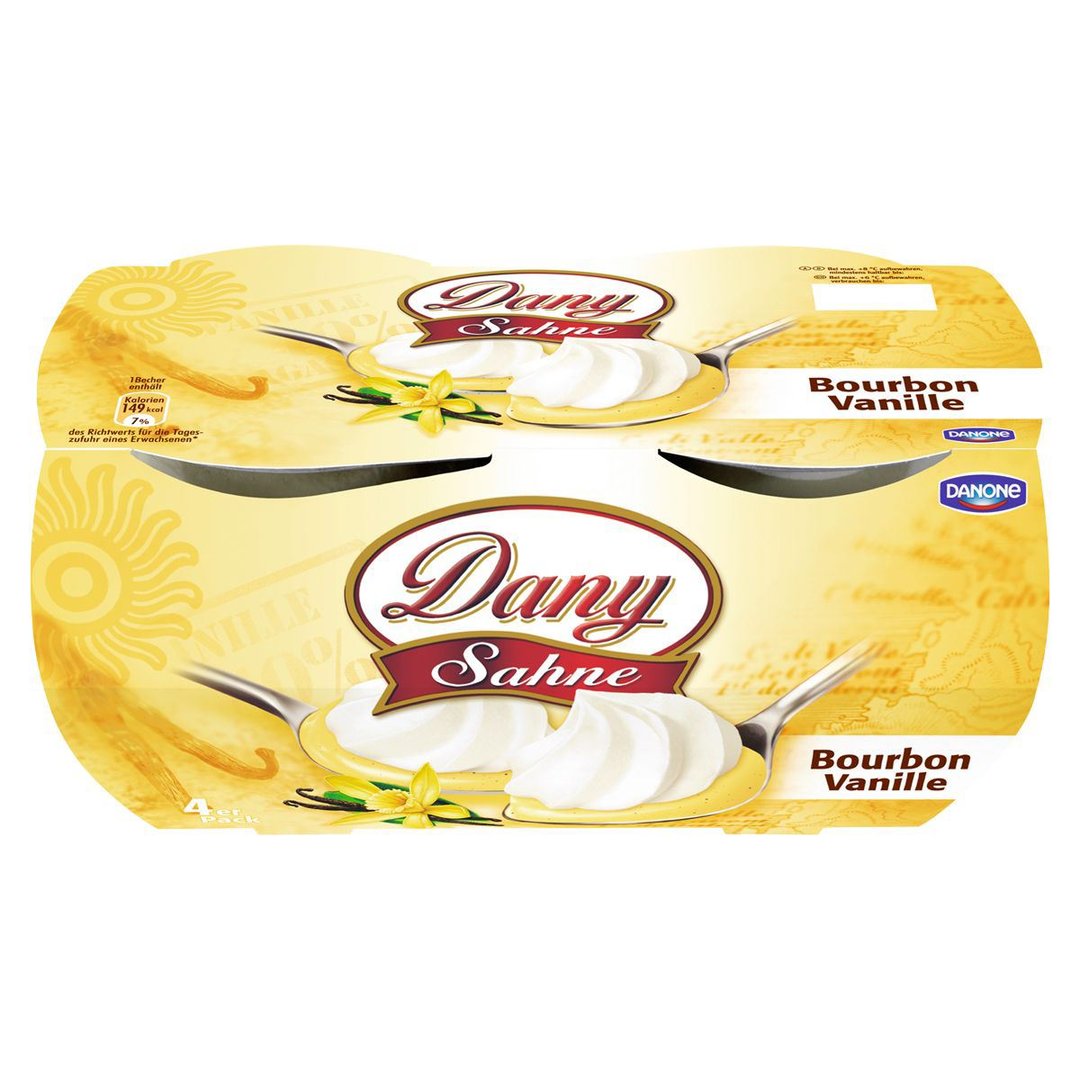 Dany Sahne - Pudding Vanille 6,1 % Fett 4 Stück à 115 g - 1 x 460 g Packung