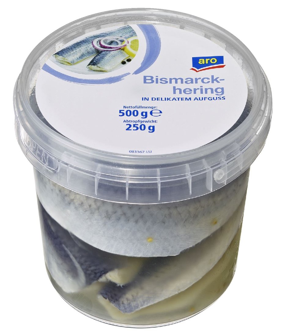 aro - Bismarckheringe gekühlt - 500 g Becher