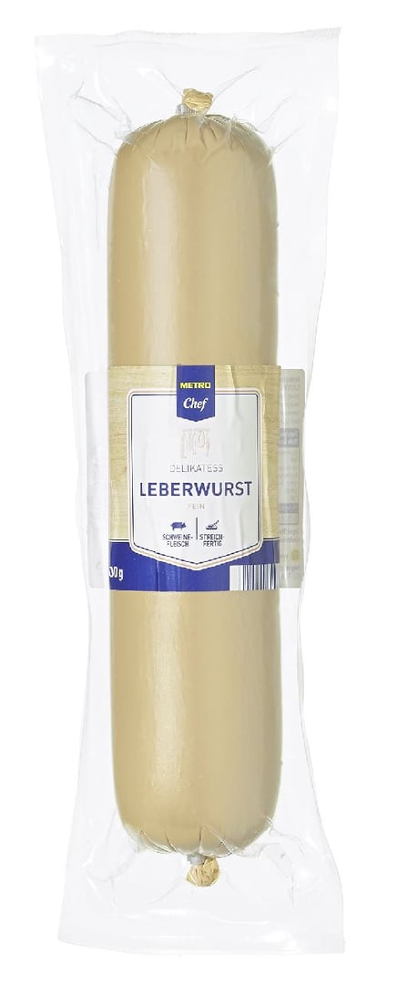 METRO Chef - Delikatess Leberwurst Fein Schwein - 1 x 500 g Stück