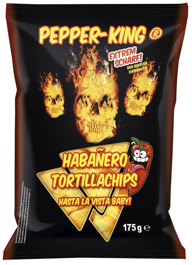 XOX - Pepper-King Habañero Tortillachips - 175 g Beutel