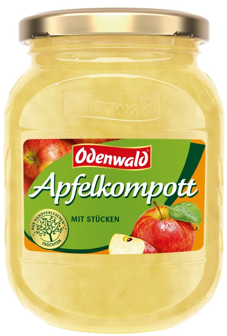 Odenwald - Apfelkompott, leicht gezuckert - 370 ml Tiegel
