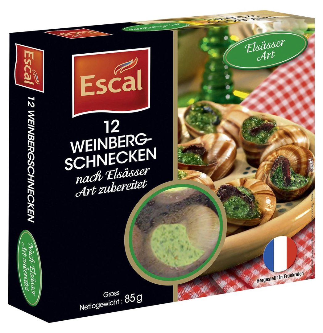 Escal - Weinbergschnecken Elsässer Art - 85 g Stück