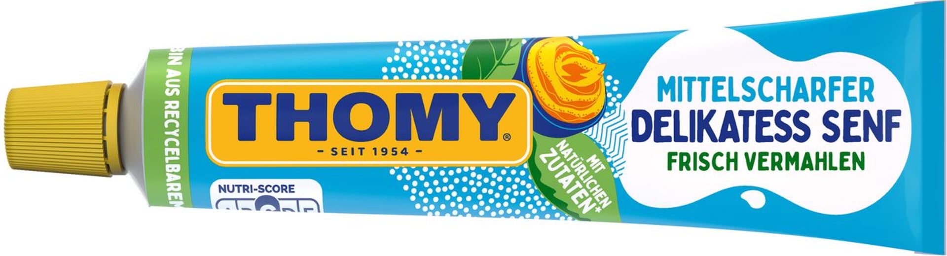 Thomy - Mittelscharfer Delikatess Senf - 100 ml Tube