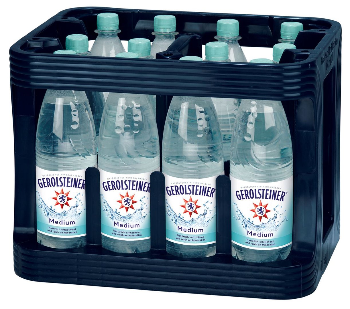 Gerolsteiner - Natürliches Mineralwasser Medium 12 x 1 l Flaschen