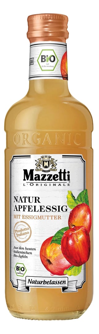 Mazzetti - BIO Natur Apfelessig - 500 g Flasche