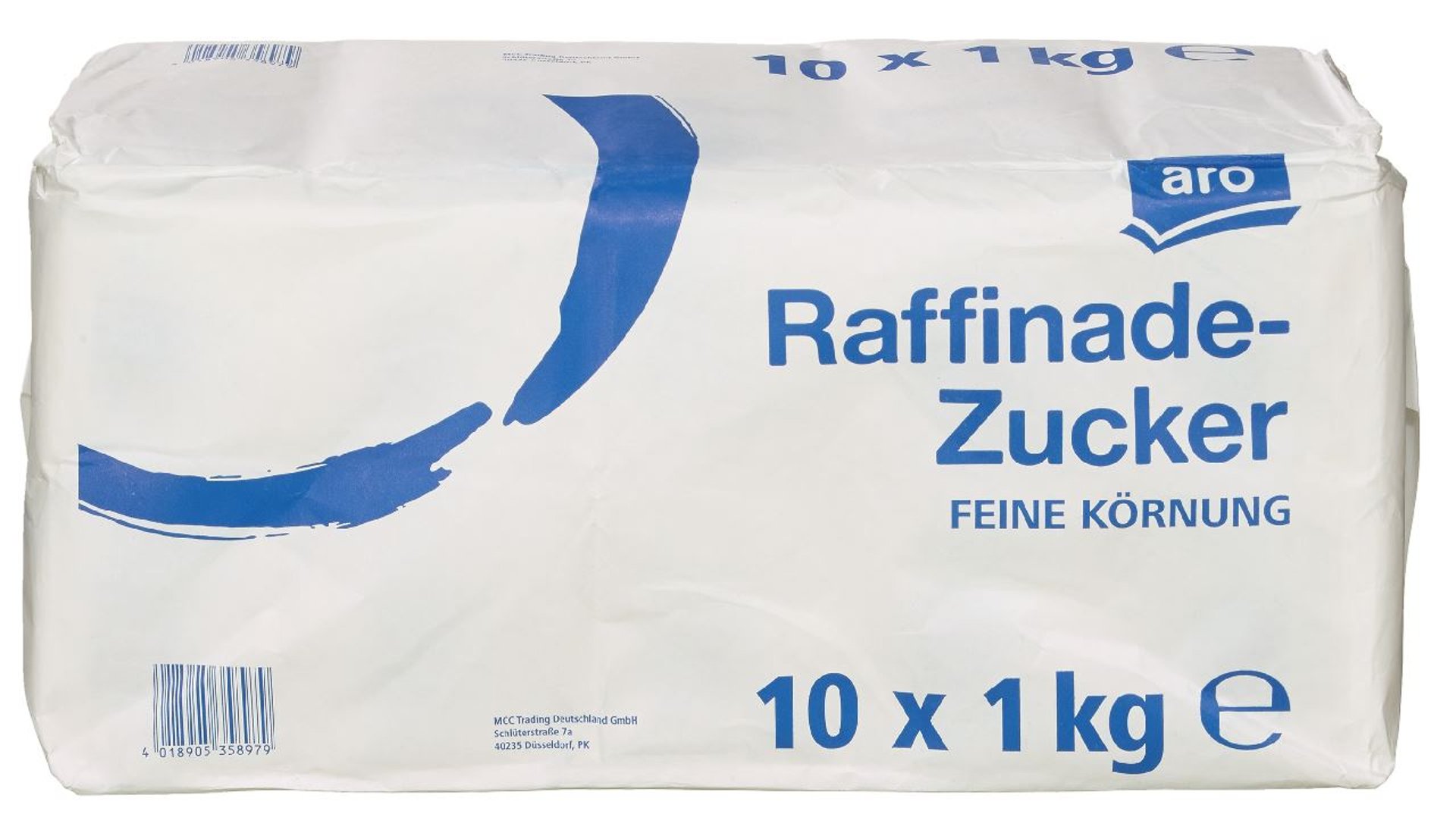 aro - Raffinade Zucker - 10 x 1,00 kg Packungen
