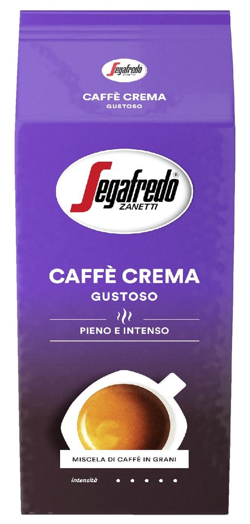 Segafredo Caffè Crema Gustoso ganze Bohnen - 1 x 1 kg Beutel