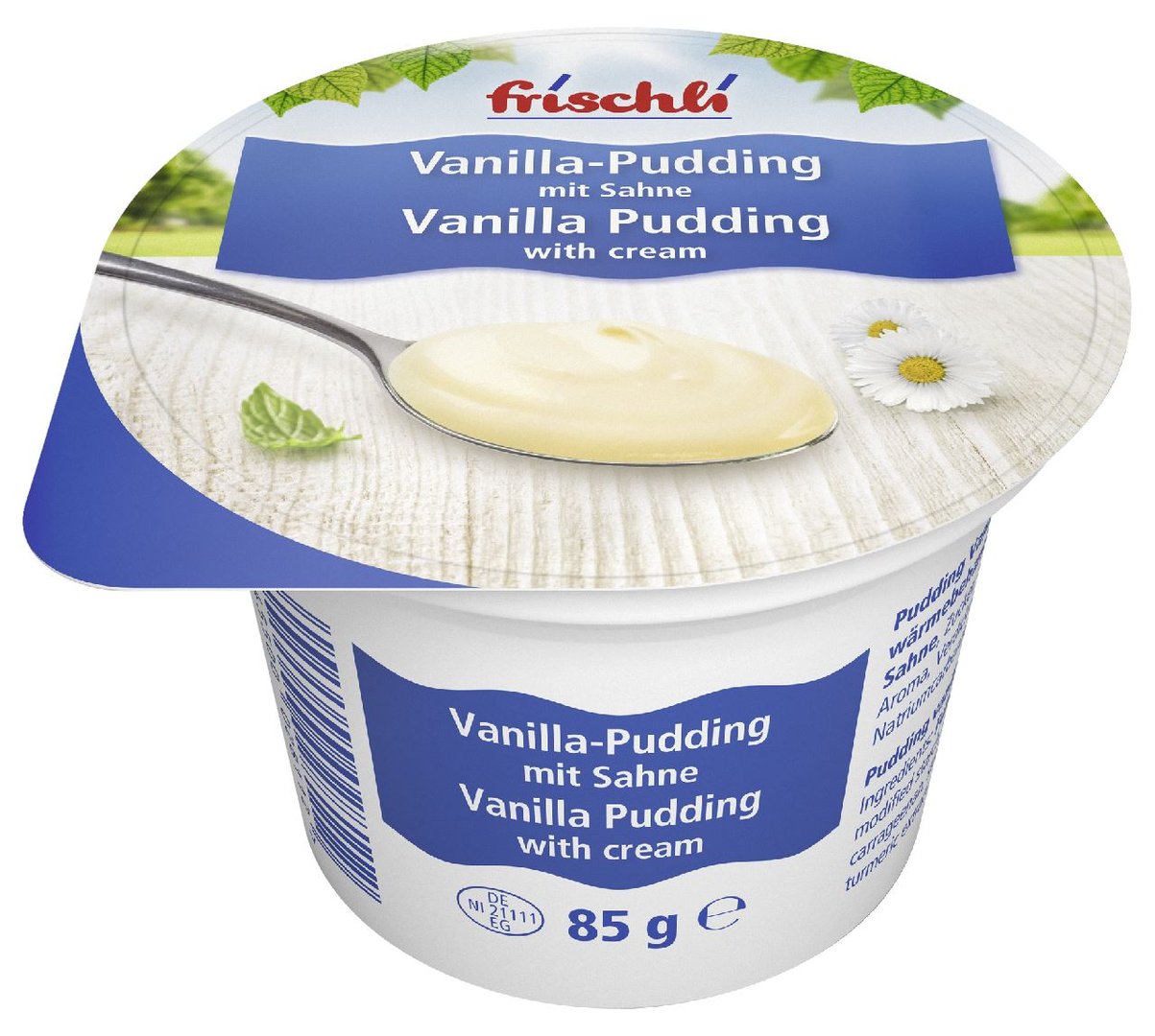 Frischli - Sahnepudding Vanille - 85 g Becher