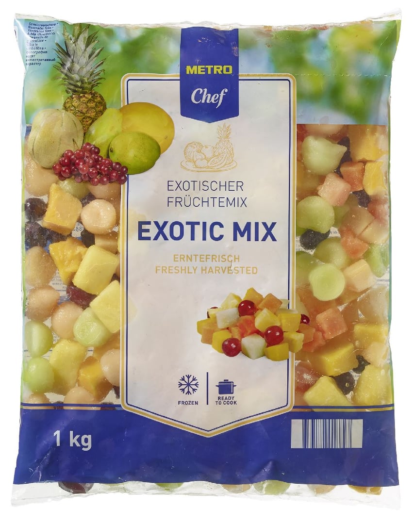 METRO Chef - exotischer Früchtemix tiefgefroren, erntefrisch - 1 kg Beutel