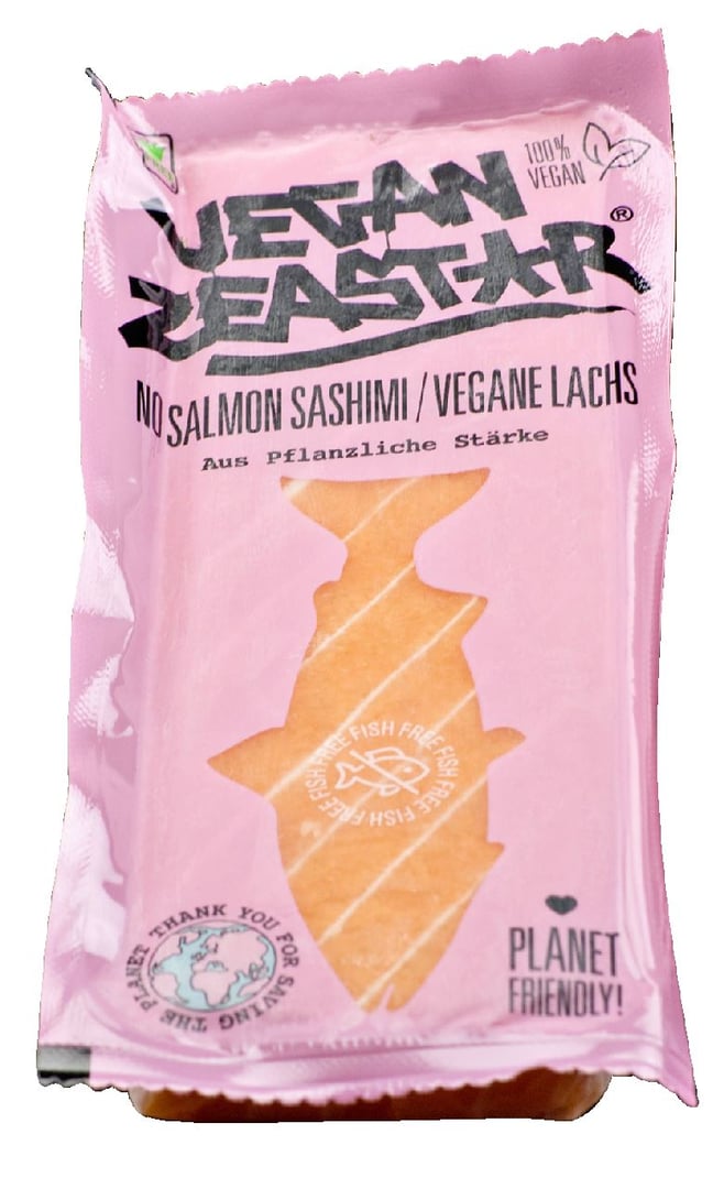 ZeaStar - Vegan Zeastar Lachs Sashimi, tiefgefroren - 310 g Packung