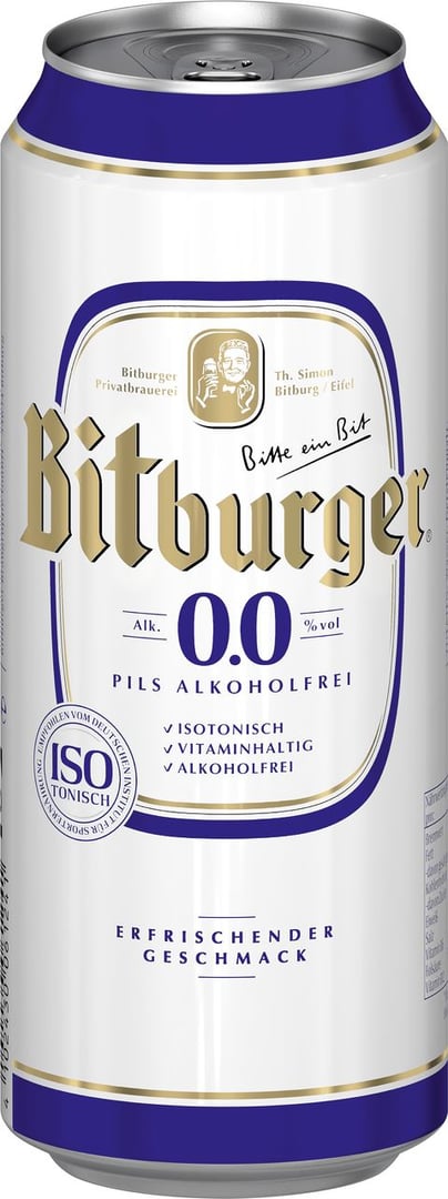 Bitburger - Pilsener Alkoholfrei - 1 x 500 ml Dose