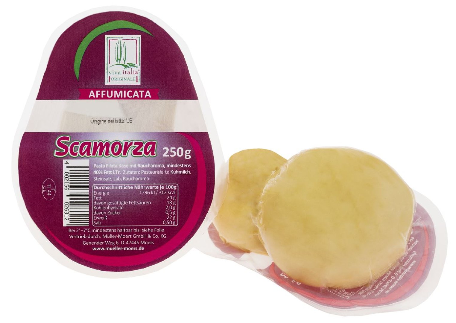viva italia - Scamorza 40% Fett i.Tr. - 250 g Stück