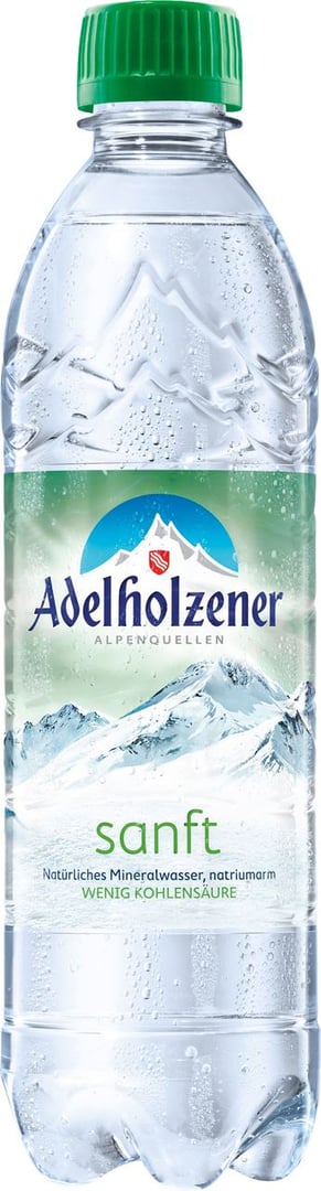 Adelholzener - Mineralwasser Sanft, PET, Einweg - 500 ml Flasche