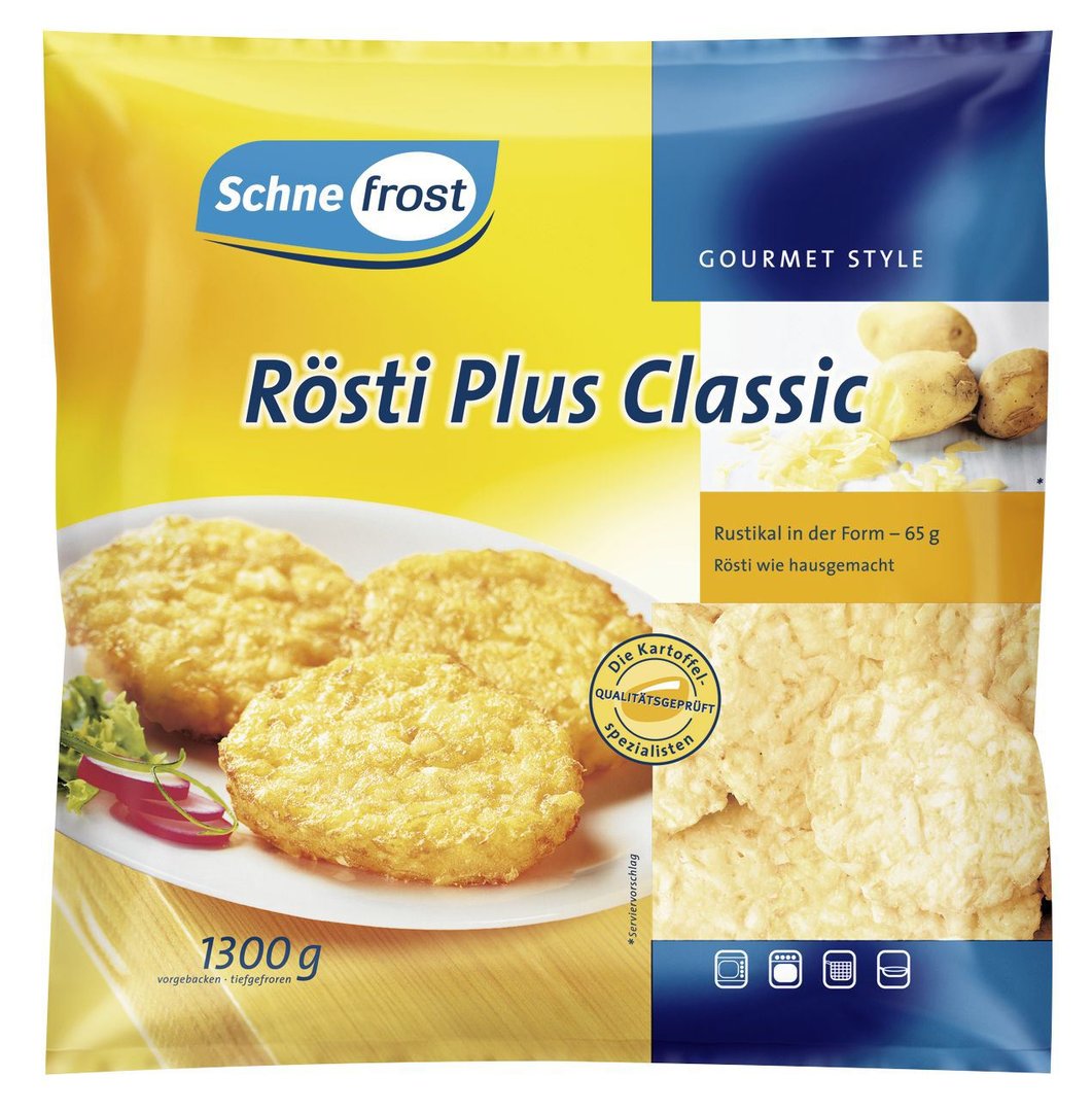 Schne frost - Gourmet Style Rösti Plus Classic 20 Stück à 65 g 1,3 kg Beutel