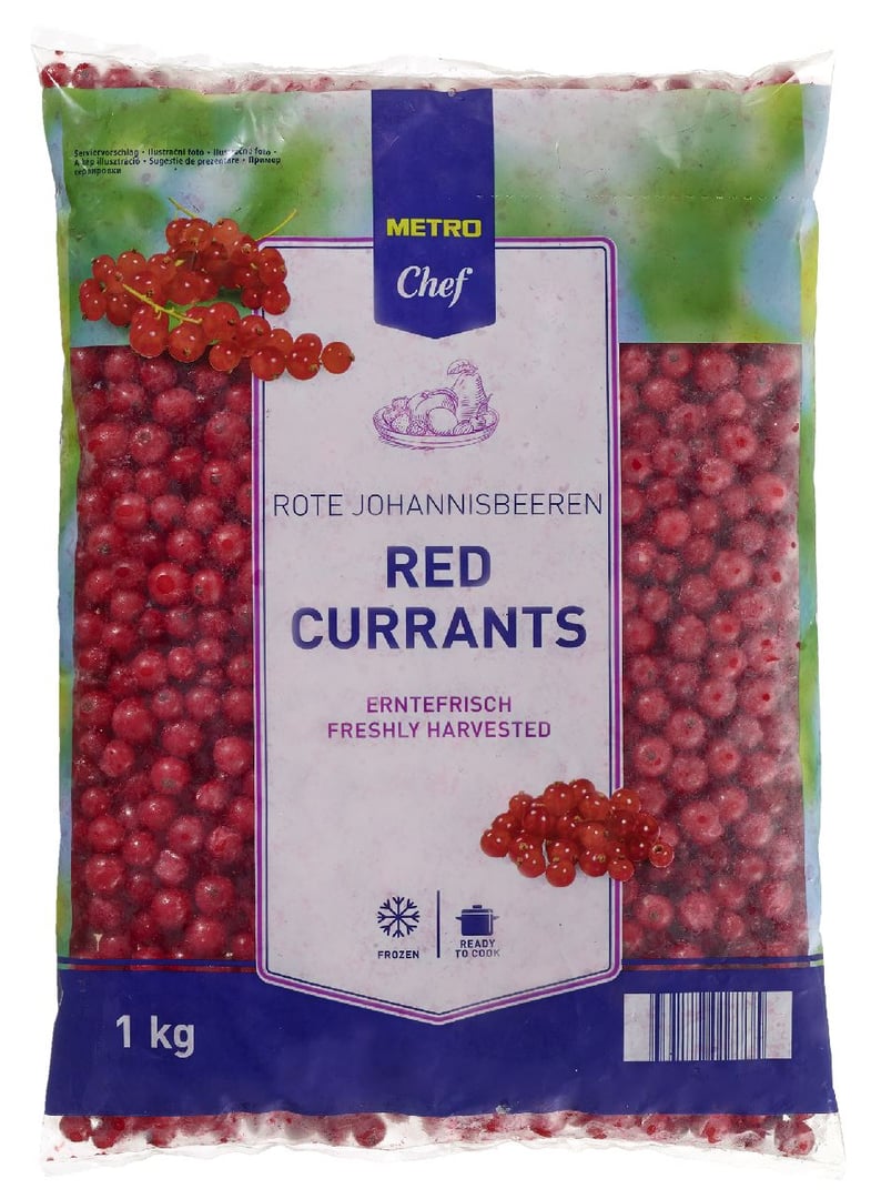 METRO Chef - Rote Johannisbeeren tiefgefroren - 1 kg Beutel