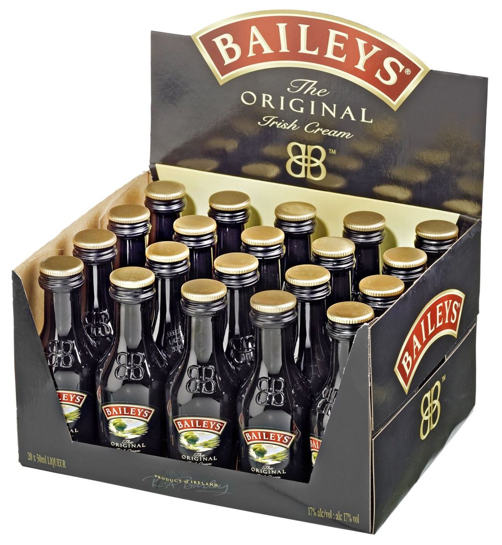 BAILEYS - Original 17 % Vol. Sahnelikör 20 x 0,05 l Flaschen