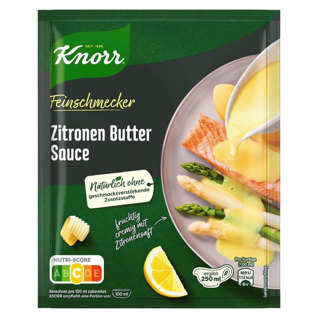 Knorr - Feinschmecker Zitronen Buttersauce 42 g Beutel