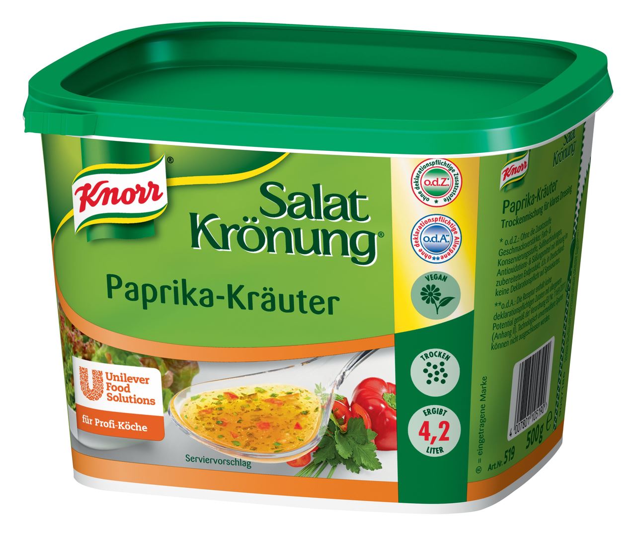 Knorr - Salat Krönung Paprika Kräuter 6 x 500 g Dosen