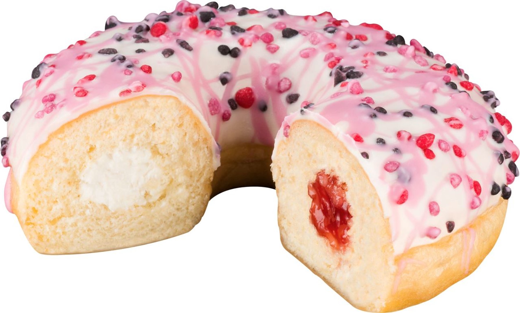 Baker & Baker - Donut Rasperry Cheesecake Sensation, tiefgefroren, fertig gebacken - 1 x 69 g Stück