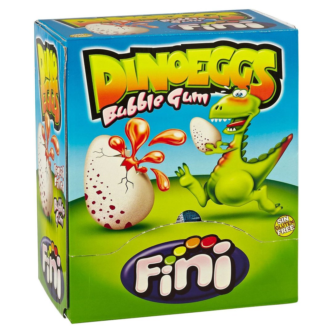 Booom - Fini Dino Eggs Bubble Gum 200 Stück à 5 g - 1 kg Packung