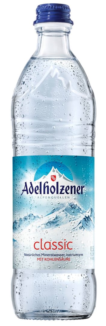 Adelholzener - Mineralwasser Classic Mehrweg 12 x 0,5 l Flaschen