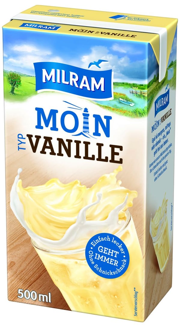 Milram - Vanilla Drink 0,1 % Fett 500 ml Packung