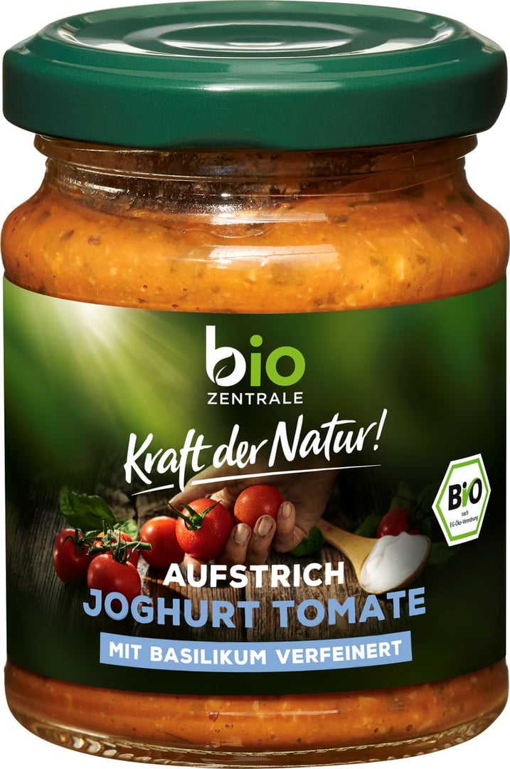 bio ZENTRALE - Brotaufstrich Joghurt Tomate glutenfrei - 125 g Tiegel