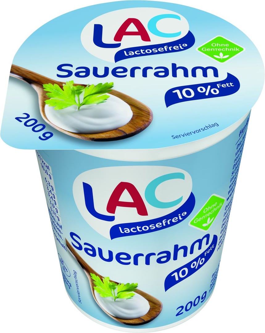 Schwarzwaldmilch - Sauerrahm 10 % Fett laktosefrei - 200 g Becher