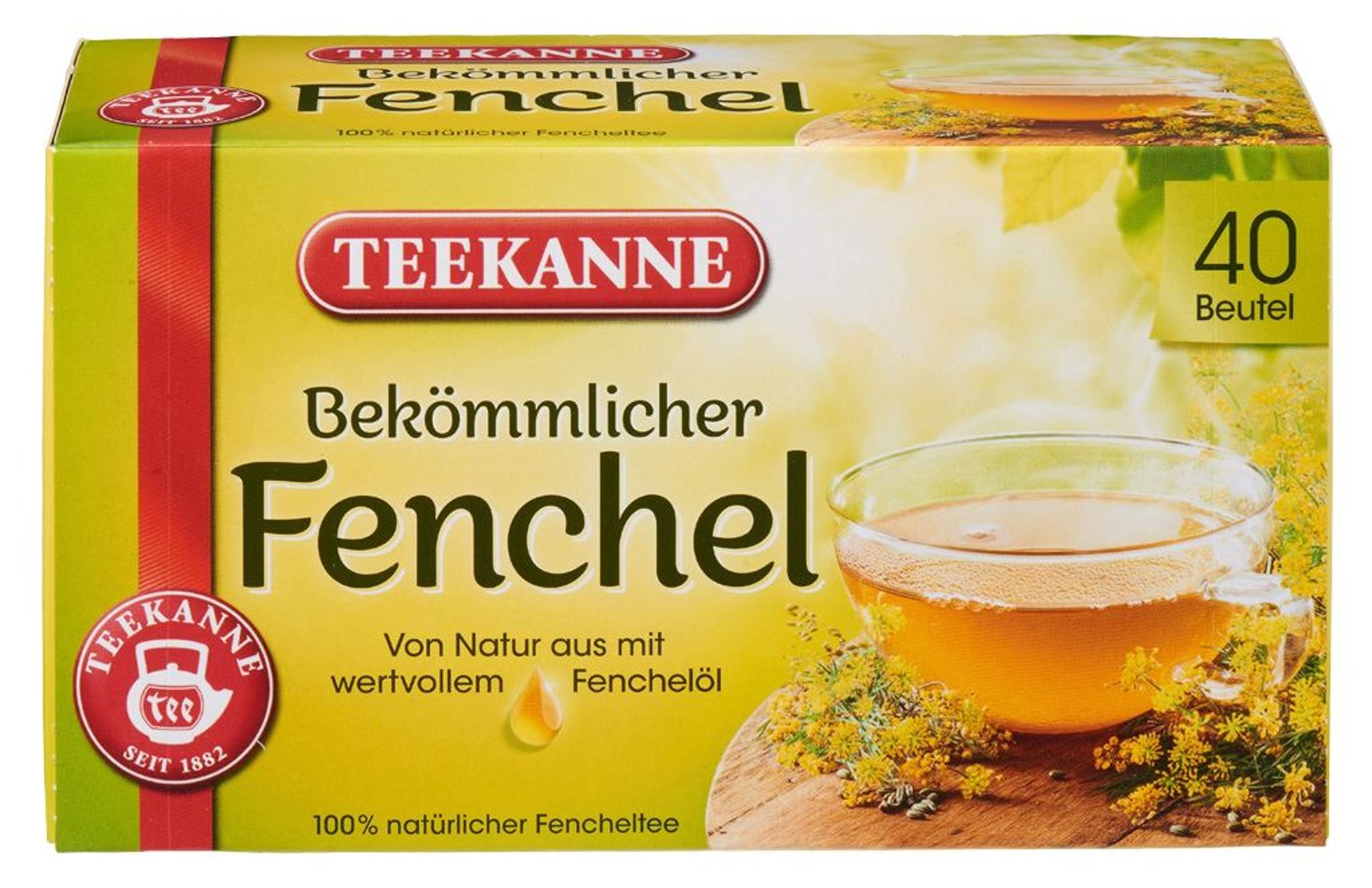 Teekanne - Fenchel wohltuend & aromatisch, 40 Beutel 120 g Packung