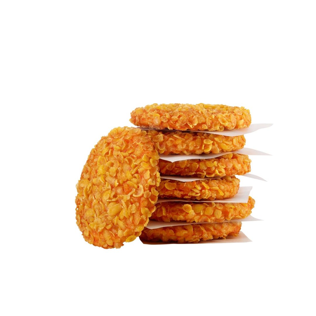 SALOMON FoodWorld - Crunchy Chik'n Burger tiefgefroren, gegart, paniert mit knackigen Flakes, aus 100 % Hänchenbrustfiletstücken, ca. 135 g Stücke 1,5 kg Beutel