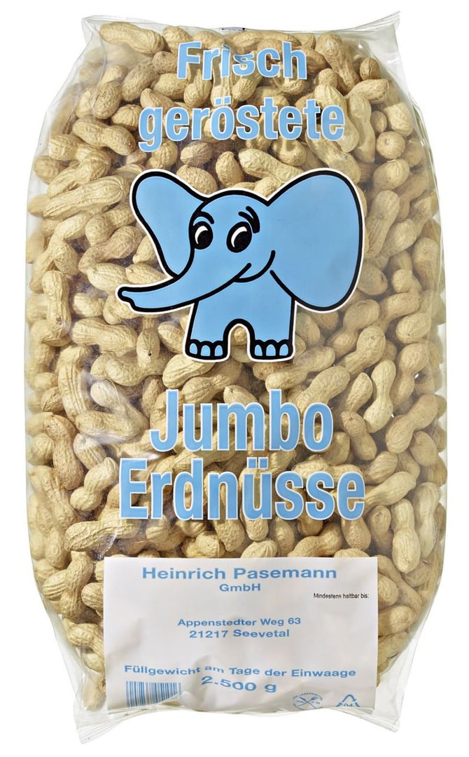 Erdnüsse Blauer Jumbo - Israel - 36 x 2,5 kg Karton
