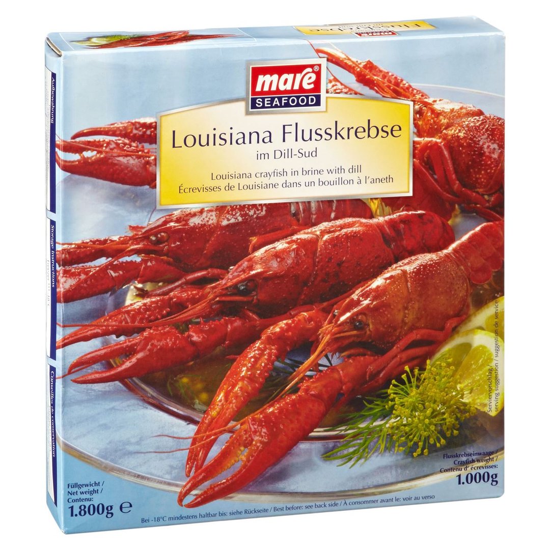 Mare - Seafood Louisiana Flusskrebse im Dill-Sud - 1 kg Box