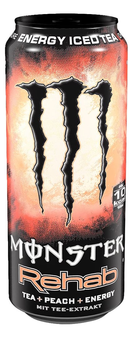 Monster - Energy Drink Rehab Peach Einweg - 12 x 500 ml Schrumpfpackung