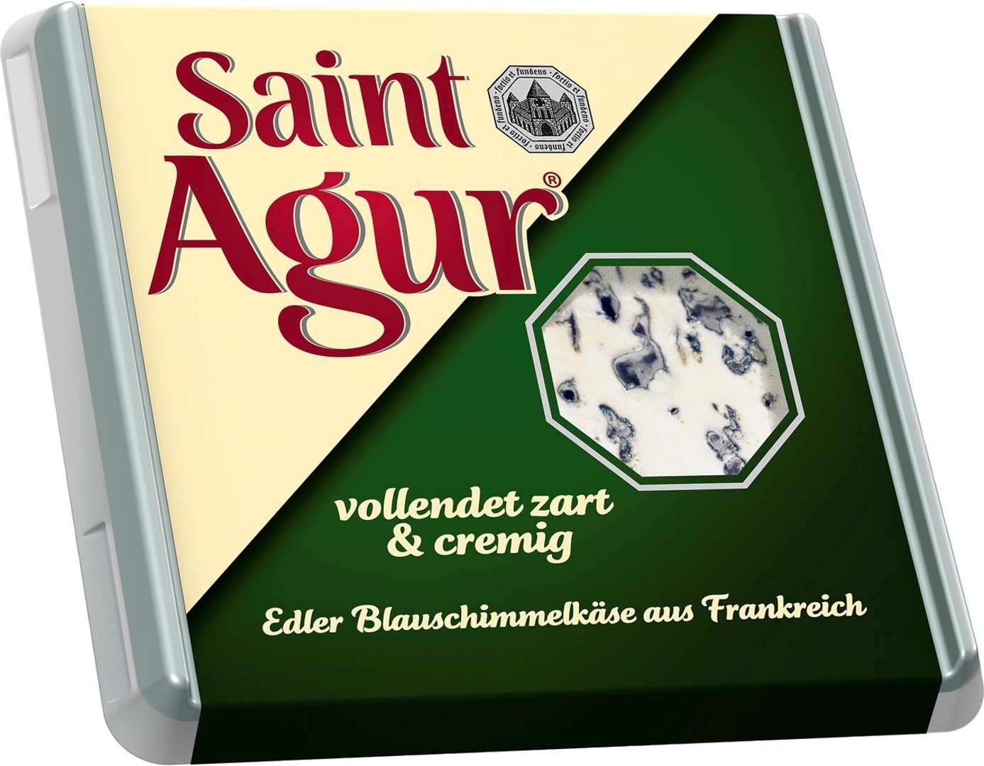 Saint Agur - Weichkäse mit Blauschimmel Herkunft aus Frankreich, 60 % Fett 125 g Packung