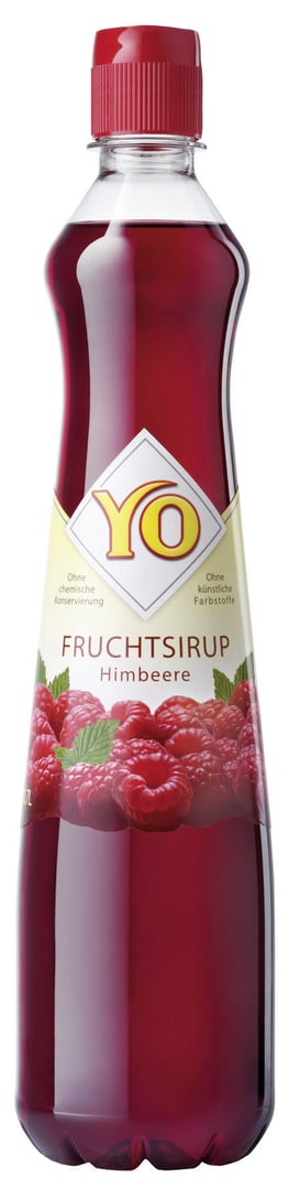 YO - Fruchtsirup Himbeere 20 % Fruchtgehalt - 0,70 l Flasche