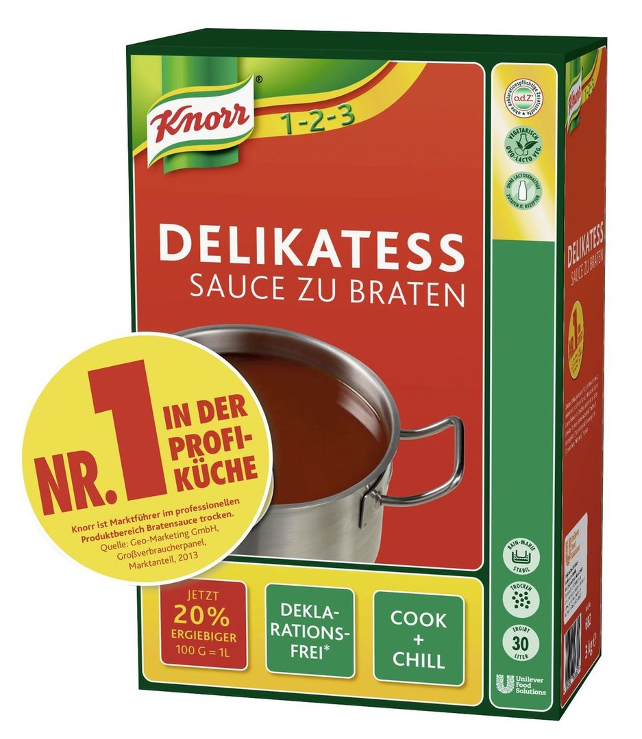 Knorr - Delikatess Sauce zu Braten - 2 x 3 kg Karton