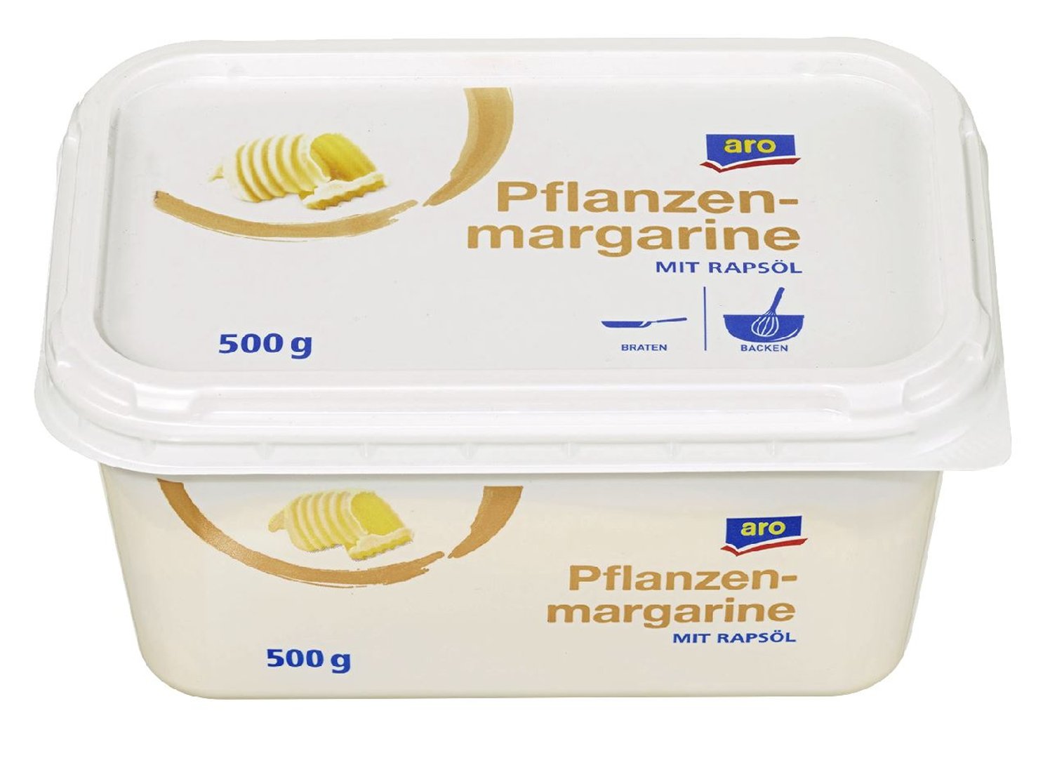 aro - Pflanzenmargarine 500 g Packung