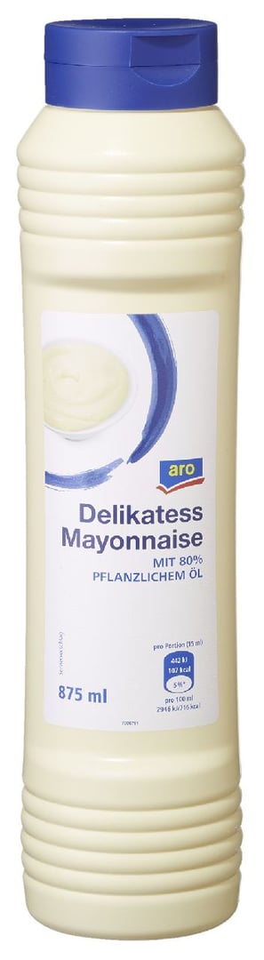 aro - Delikatess Mayonnaise 80 % Fett - 875 g Flasche
