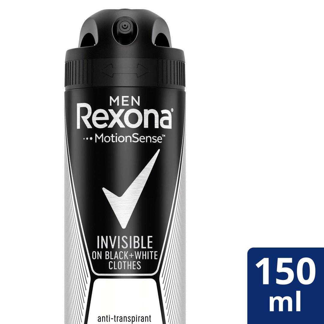 Rexona Deo Spray Men Invisible on Black & White Clothes 48h Anti-Transpirant - 150 ml Dose