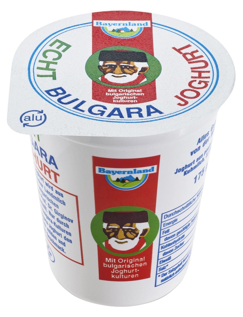 Bayernland - Echt Bulgara Joghurt - 175 g Becher