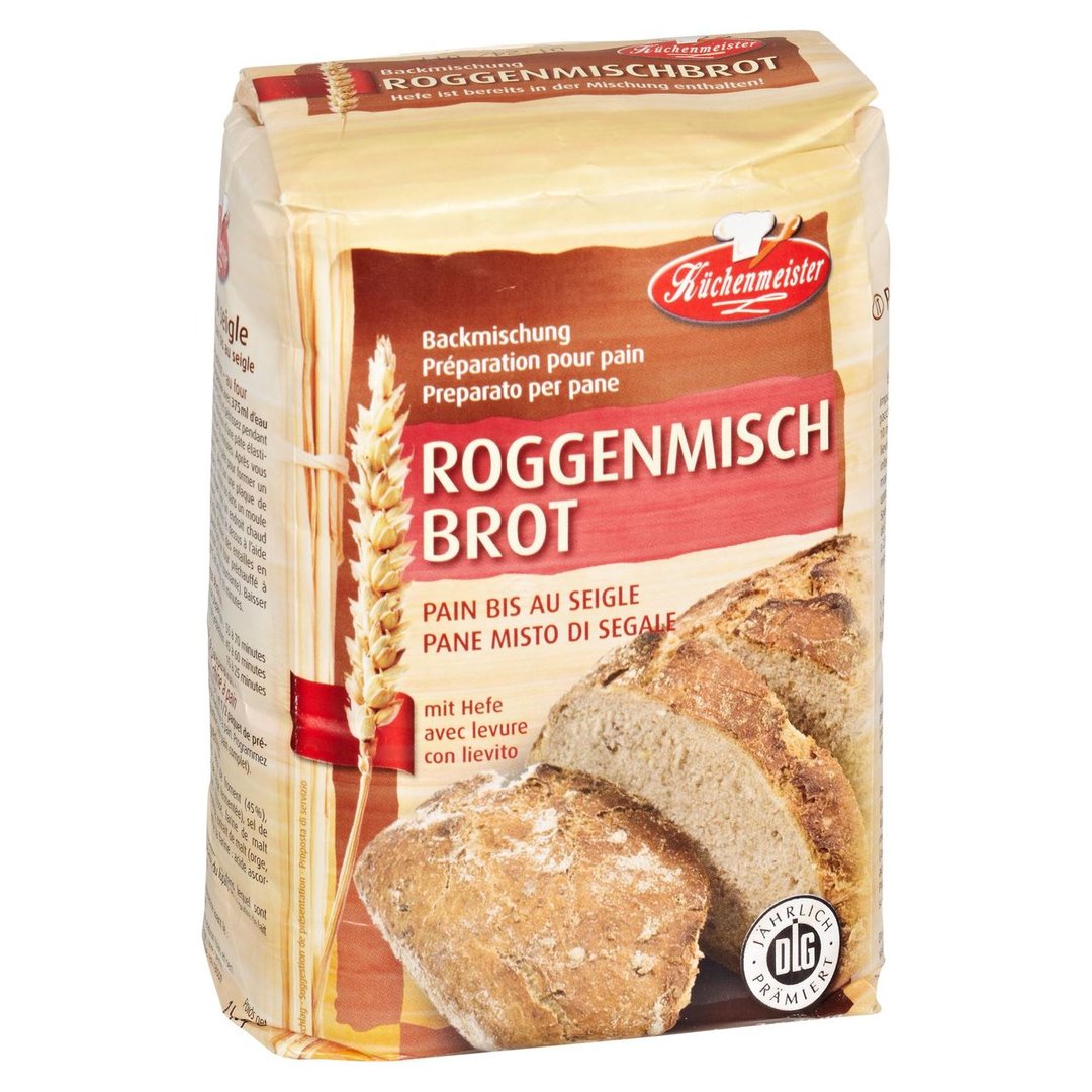 Kuchenmeister - Backmischung Roggenmischbrot 1 kg Packung