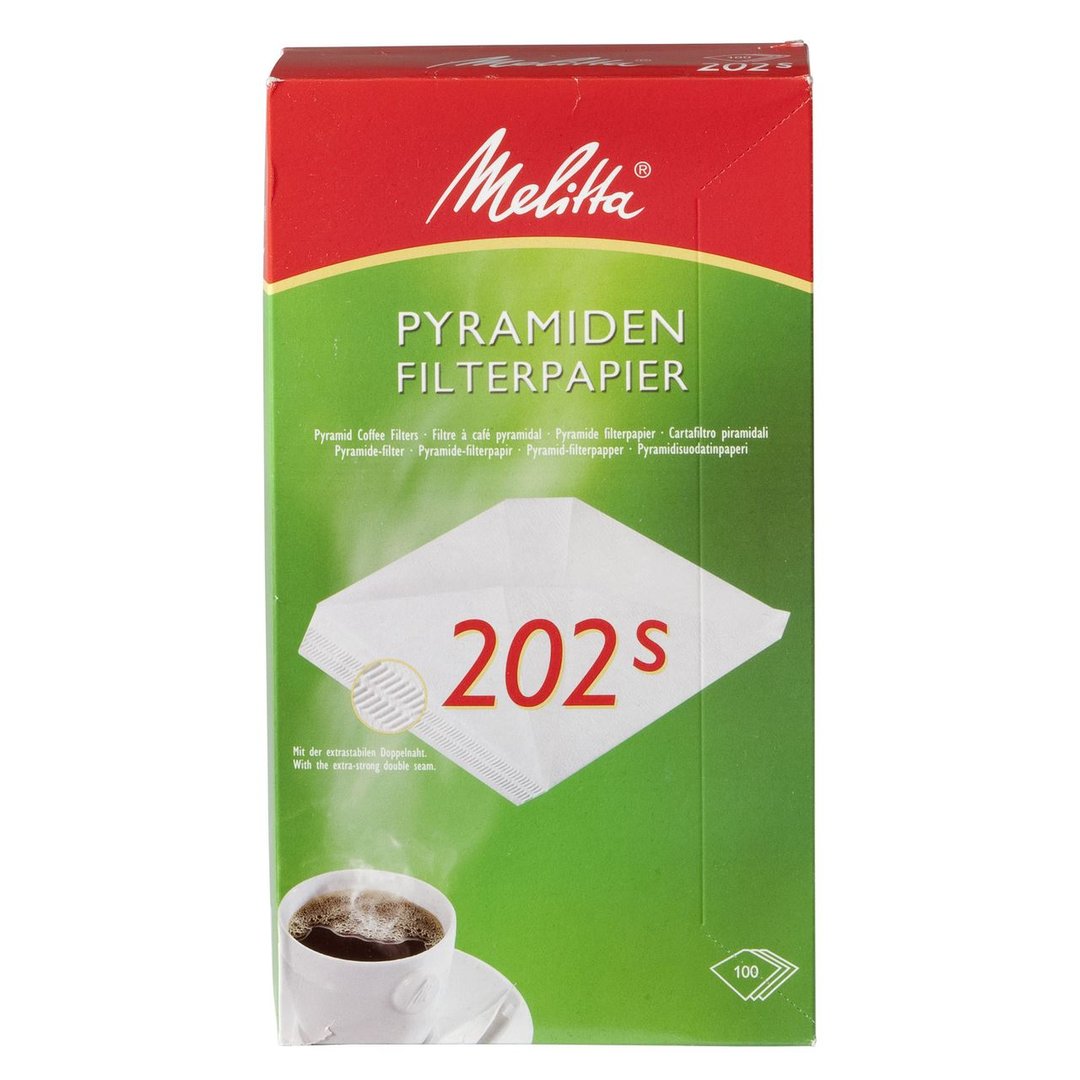 Melitta - Pyramiden-Filterpapier 202 S 100 Stück Packung