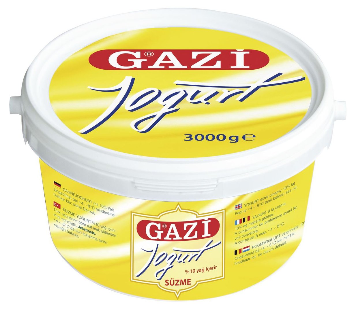 Gazi - stichfester Sahnejoghurt Türkischer Sahnejoghurt, 10 % Fett 3 kg Eimer