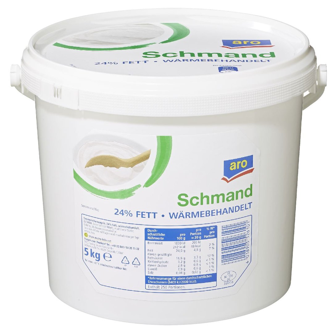 aro - Schmand 24 % Fett - 5 kg Eimer