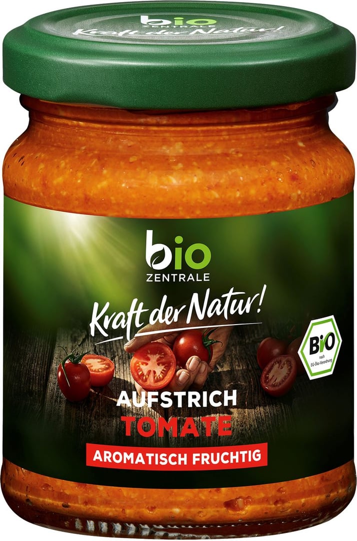 bio ZENTRALE - Brotaufstrich Tomate vegan, glutenfrei - 125 g Tiegel