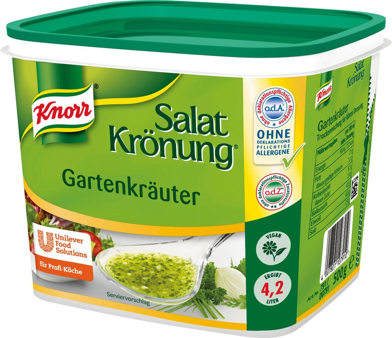 Knorr - Salat Krönung Gartenkräuter 500 g Dose
