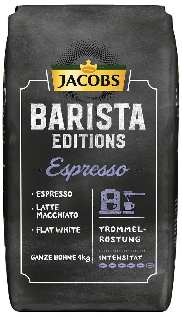 Jacobs - Barista Editions Kaffeebohnen Espresso - 1 x 1 kg Beutel